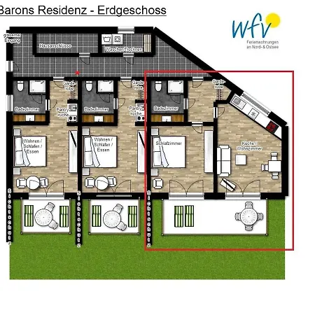 Barons Residenz 3 Apartment *